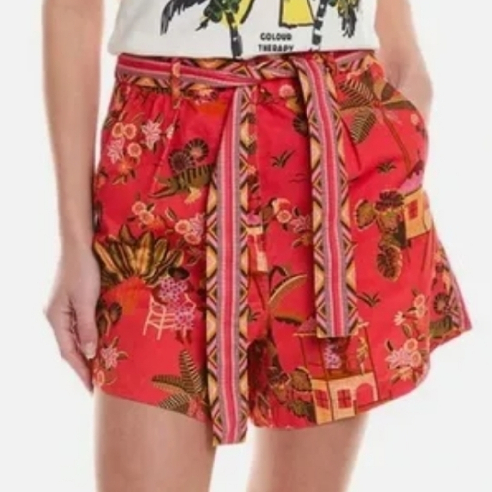 Farm Rio Secret Garden Shorts L NWT